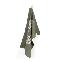 Walra Tea Towel Leaves Army Green - 50 x 70 cm