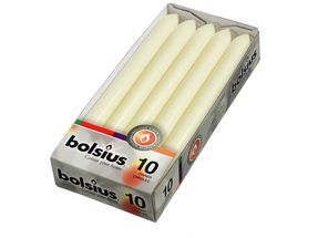 Bolsius Dinner Candles Ivory - Pack of 10