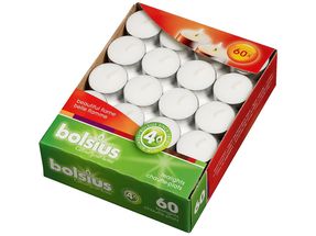 Bolsius Tea Lights White - Pack of 60