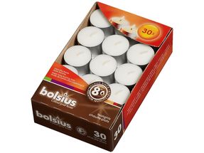 Bolsius Tea Lights White 30 Pieces