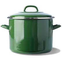 BK Stock Pot Indigo Resada Green Enamelled - ø 24 cm / 8.7 L