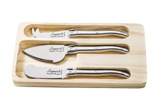 Laguiole Style De Vie Cheese Knives Stainless Steel 3-Piece Set