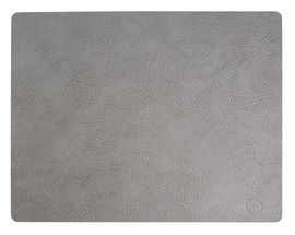 LIND DNA Placemat Leather Hippo Anthracite Grey 35 x 45 cm