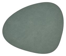 LIND DNA Placemat Hippo - Leather - Pastel Green - 44 x 37 cm