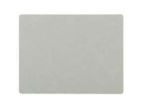 LIND DNA Placemat Leather Nupu Stone Grey 35 x 45 cm