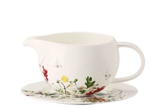 Rosenthal Brillance Fleurs Sauvages Gravy Boat and Saucer / 550 ml