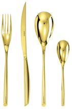 Sambonet 24-Piece Cutlery Set Bamboo Gold