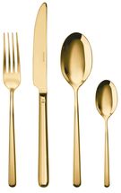 Sambonet 24-Piece Cutlery Set Linear Gold