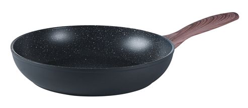 Sambonet Frying Pan Rock 'n' Rose - Black - ø 24 cm - ceramic non-stick coating