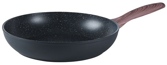 Sambonet Frying Pan Rock 'n' Rose - Black - ø 28 cm - ceramic non-stick coating