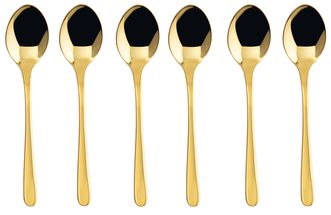 Sambonet Coffee Spoons Taste Gold 6-Piece Set