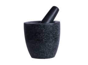 Mortar Granite Black ⌀ 13 cm