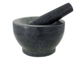 CasaLupo Mortar and Pestle Granite Black ø 18 cm