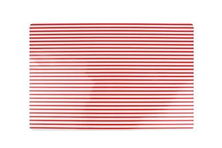 Yong Placemat Rectangle Red Stripes 45 x 30 cm