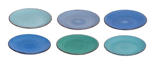 Studio Tavola Side Plates Ocean Blue Ø19 cm - Set of 6