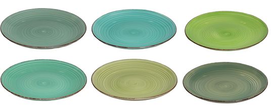 Cookinglife Dinner Plates Summer Green ø 26.5 cm - 6 Pieces