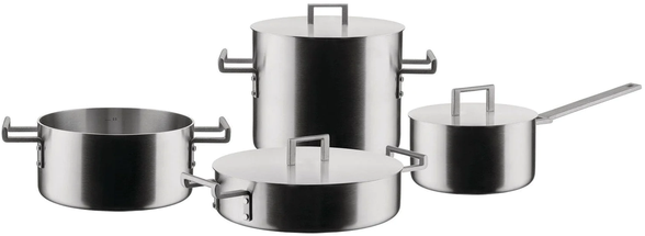 Alessi Cookware Set Convivio - DC100S7 - 7-Piece - by David Chipperfield