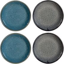 Leonardo Dessert Plates Matera Grey/Blue ø 16 cm - 4 Pieces