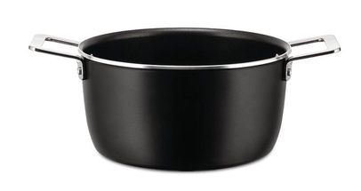 Alessi Cooking Pot Pots&amp;Pans - AJM101/20 B - Black - ø 20 cm / 3.2 Liter - by Jasper Morrison
