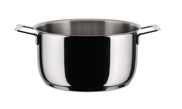 Alessi Cooking Pot Pots&amp;Pans - AJM101/20 - ø 20 cm / 3.2 Liter - by Jasper Morrison