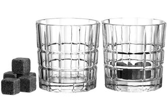 Leonardo Whiskey Glass 360 ml + 8 Whiskey Stones Spiritii