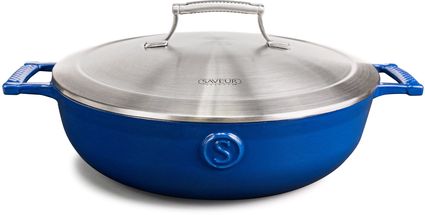 Saveur Selects Snack Pan Voyage - Classic Blue - ø 30 cm - Enamel non-stick coating