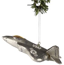 Nordic Light Christmas Bauble Jet Fighter 15 cm