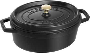 Staub Casserole Oval Cocotte Black - ø 27 cm / 3.2 Liter