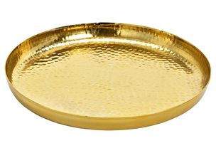 Sareva Candle Tray Gold ø 35 cm