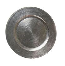 Sareva Candle Plate / Underplate Plastic Silver ø 33 cm