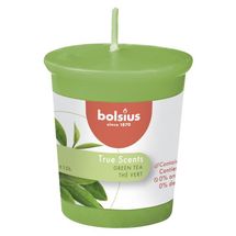 Bolsius Scented Candle / Refill - for candle holder - True Scents Green Tea - 5 cm / ø 4.5 cm