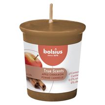 Bolsius Scented Candle / Refill - for candle holder - True Scents Apple Cinnamon - 5 cm / ø 4.5 cm