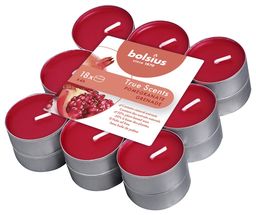 Bolsius Tea Lights True Scents Pomegranate - Pack of 18