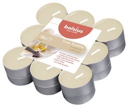 Bolsius Tea Lights True Scents Vanilla - Pack of 18