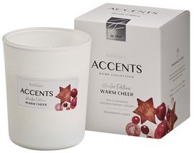 Bolsius Scented Candle in Glass Accents Warm Cheer 100/80 mm