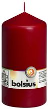 Bolsius Pillar Candle Cello Wine Red - 15 cm / ø 8 cm