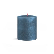 Bolsius Pillar Candle Shimmer Blue - 8 cm / 7 cm