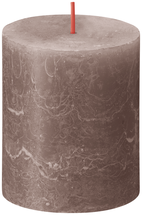 Bolsius Pillar Candle Rustic Rustiekic Taupe 80/68 mm