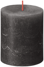 Bolsius Pillar Candle Rustic Stormy Grey - 8 cm / ø 7 cm