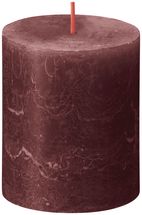 
Bolsius Pillar Candle Rustic Velvet Red - 8 cm / ø 7 cm
