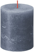 Bolsius Pillar Candle Rustic Twillight Blue - 8 cm / ø 7 cm