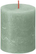Bolsius Pillar Candle Rustic Sage Green 80/68 mm