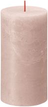 Bolsius Pillar Candle Rustic Misty Pink - 13 cm / ø 7 cm