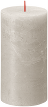 Bolsius Pillar Candle Rustic Sandy Grey - 13 cm / ø 7 cm