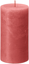Bolsius Pillar Candle Rustic Blossom Pink - 13 cm / ø 7 cm