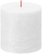 
Bolsius Pillar Candle Rustic Cloudy White - 10 cm / ø 10 cm