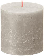 Bolsius Pillar Candle Rustic Sandy Grey 100/100 mm