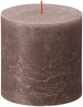 Bolsius Pillar Candle Rustic Rustiekic Taupe 100/100 mm