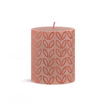 Bolsius Candle Rustic Print Misty Pink - 8 cm / ø 7 cm