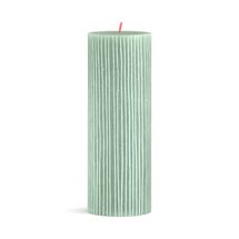 Bolsius Pillar Candle Rustic Print Jade Green - 19 cm / ø 7 cm